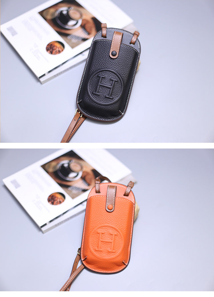 Minimal Leather Phone Bag — Carry Light, Move Free