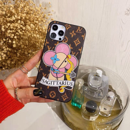 Funda para iPhone pintada con amor de Sagitario hecha a medida