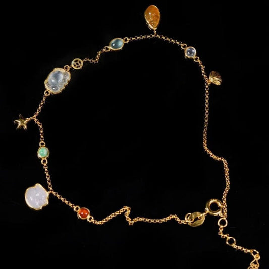 Ocean-Inspired Dainty Shell Anklet – Summer Boho Beach Charm Jewelry accessories