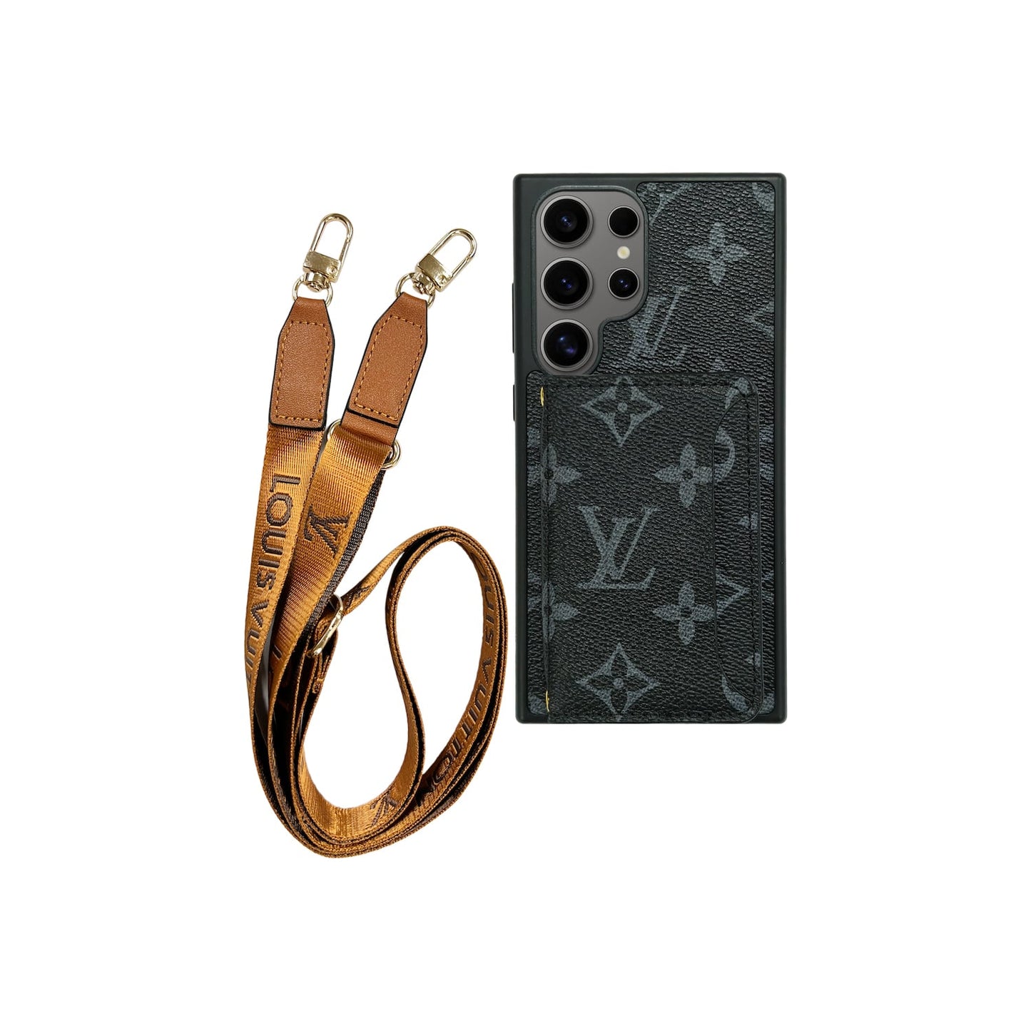 Kaarthouder x Lanyard handtekening zwarte behuizing | Samsung