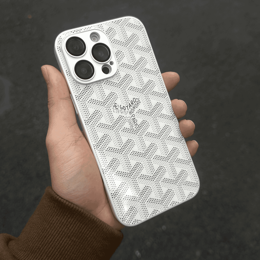 Vinilo o funda para iPhone Monograma geométrico de lujo G-Y