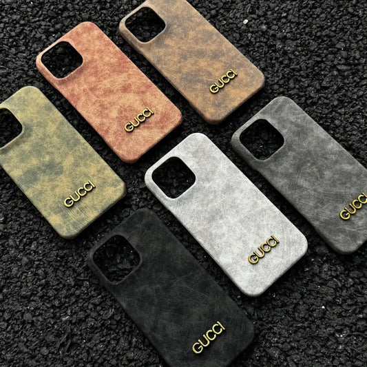 Funda clásica para iPhone estilo gamuza vintage