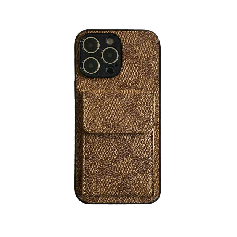 Klasické pouzdro na iPhone s peněženkou černé-HP240513