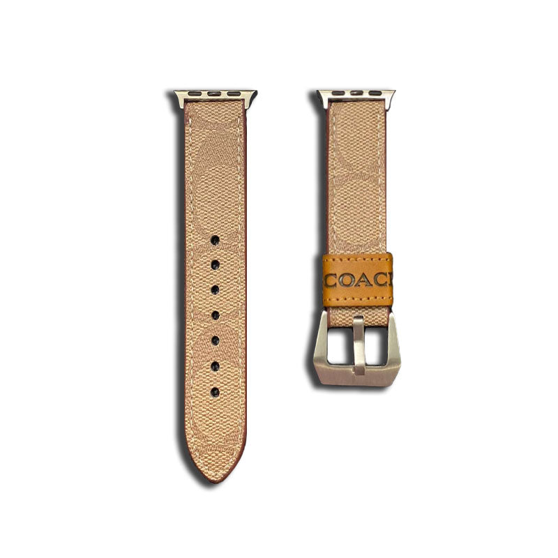 Cóiste Leathar Apple Watch Band Light Brown-YHK244221710