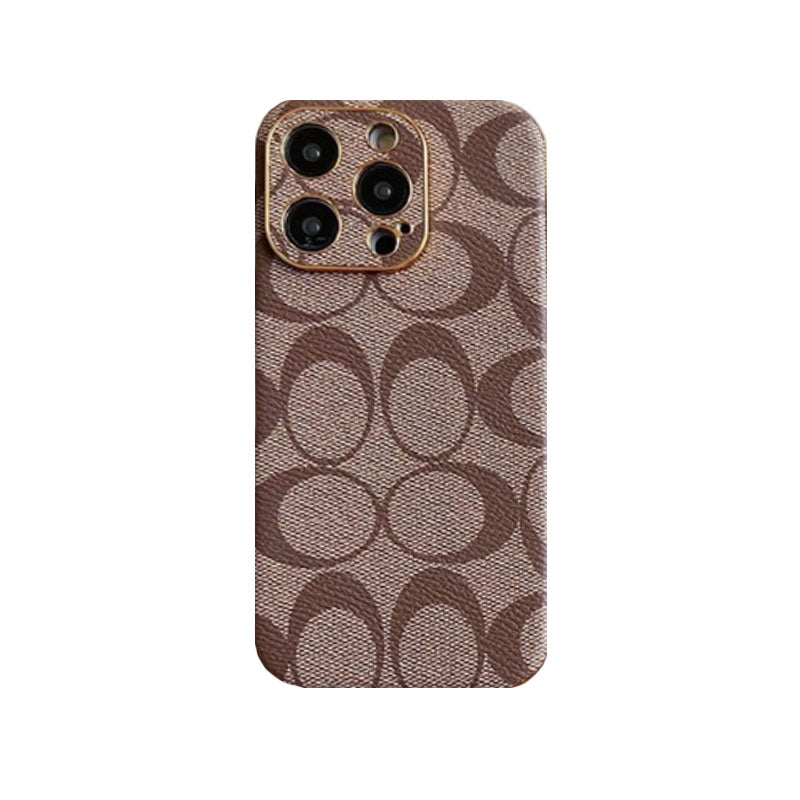 Klasické pouzdro na iPhone kožené světlé obočí -QBK240513