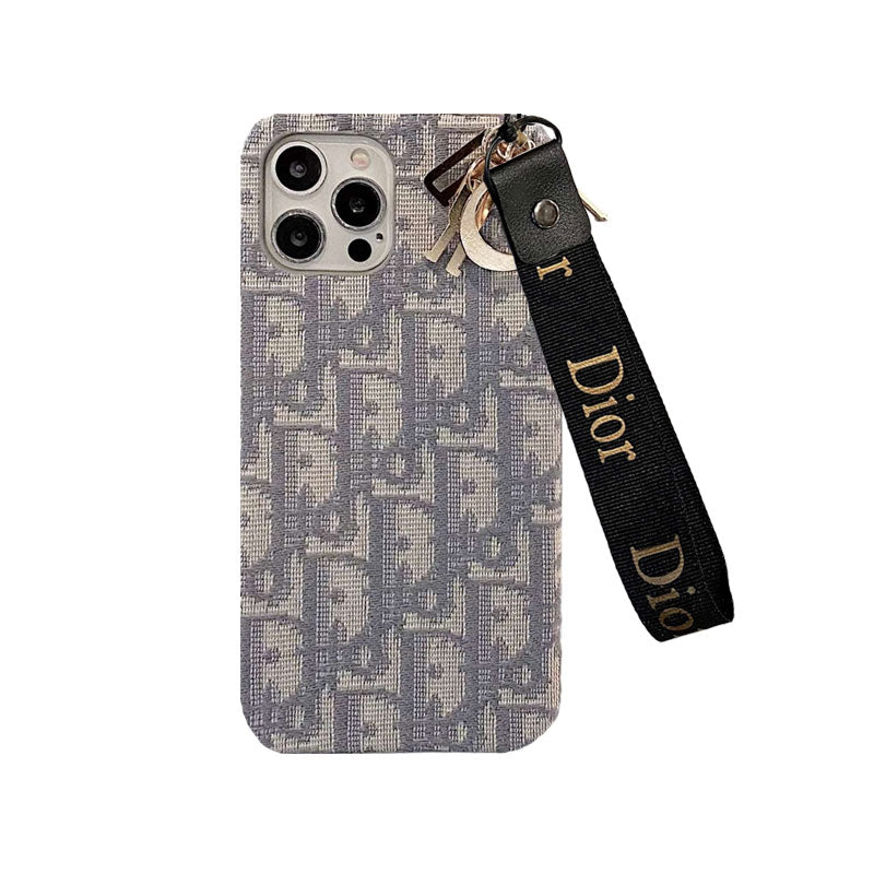 Custodia alla moda per iPhone con cinturino Black-GS240315