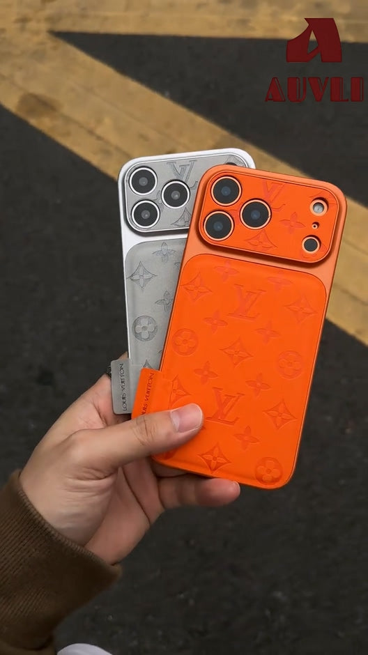 Luxury Embossed Pattern Leather IPhone Case