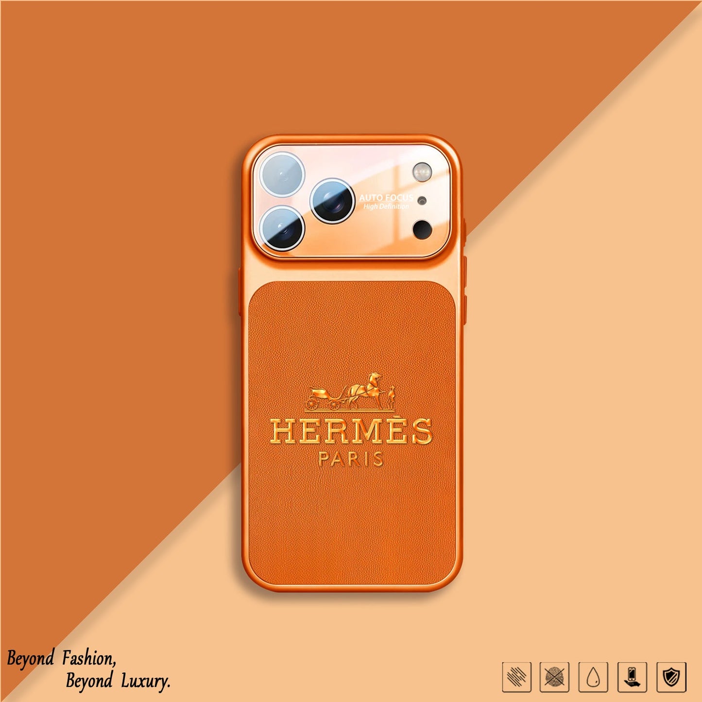 H Luxury Orange Series iPhone Case