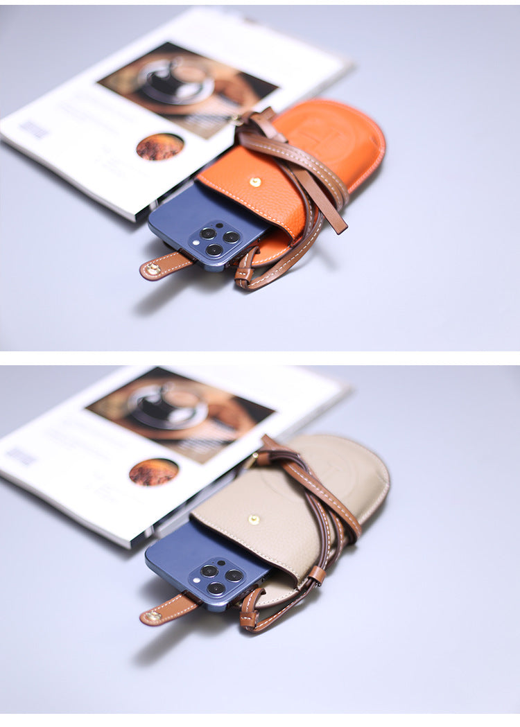 Minimal Leather Phone Bag — Carry Light, Move Free