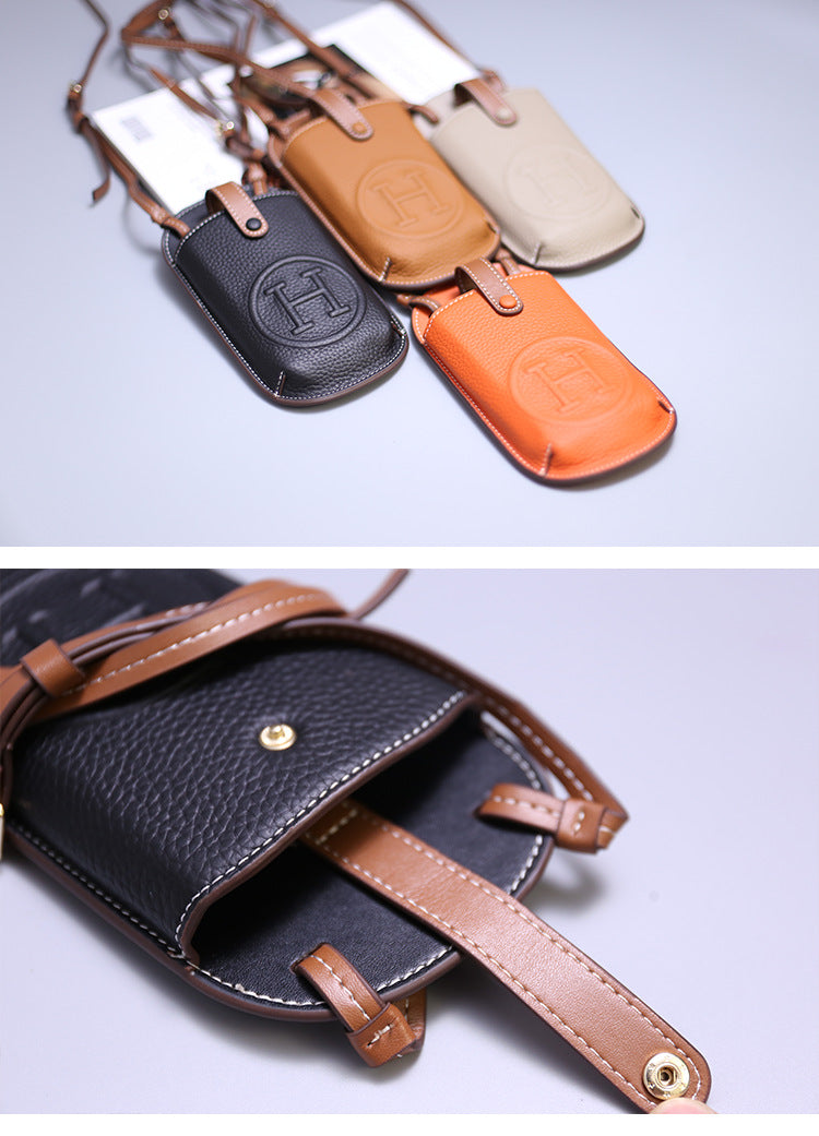 Minimal Leather Phone Bag — Carry Light, Move Free