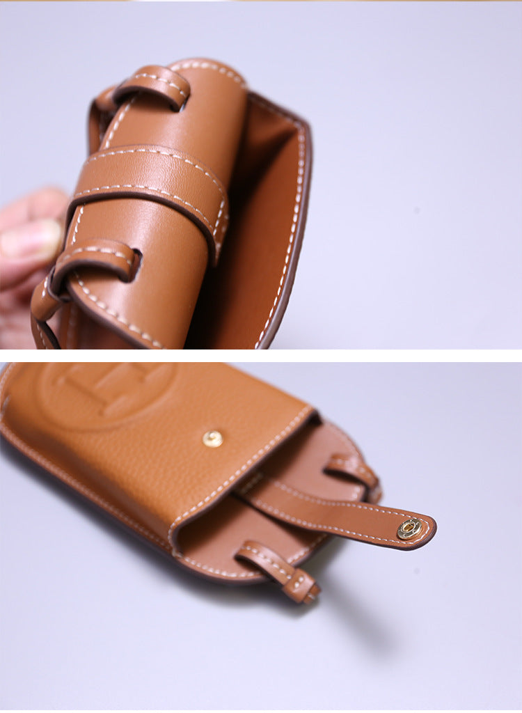Minimal Leather Phone Bag — Carry Light, Move Free
