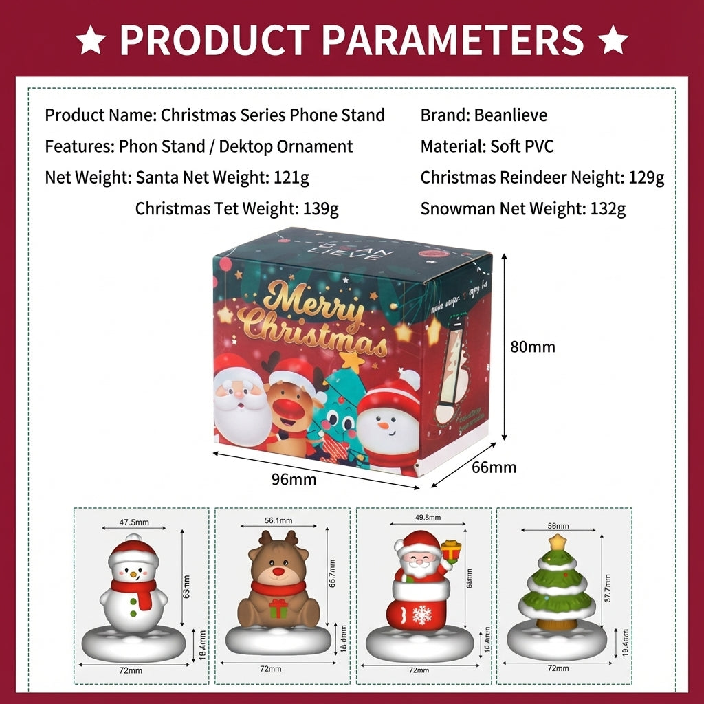 🎄 Holiday Desk Buddy – Supporto per telefono della serie natalizia
