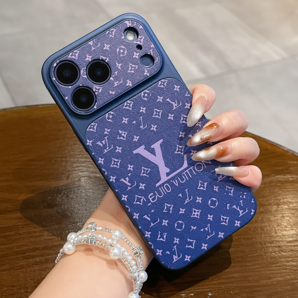 Lyxigt IPhone-fodral med präglade mönster