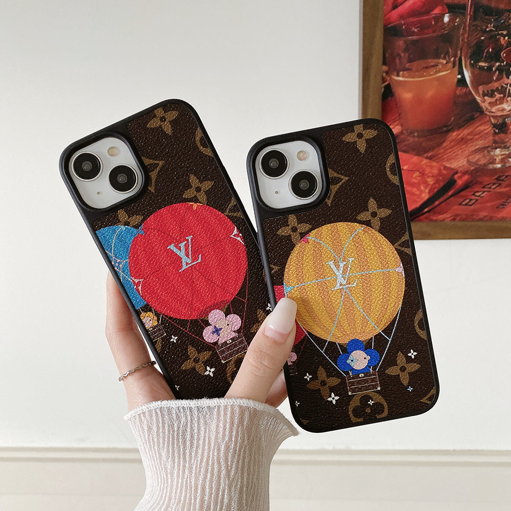 Luksuzna futrola sa balonom & Srce od kože za iPhone