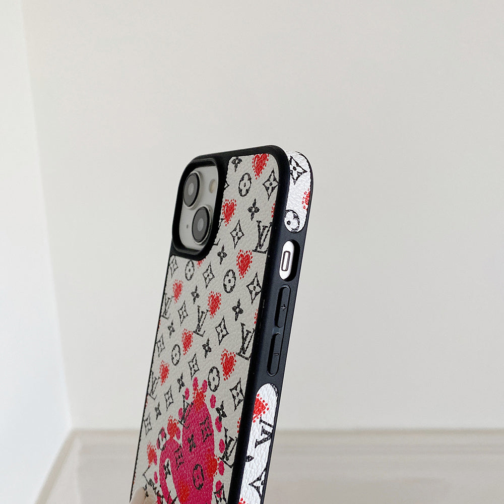 Luksuzna futrola sa balonom & Srce od kože za iPhone