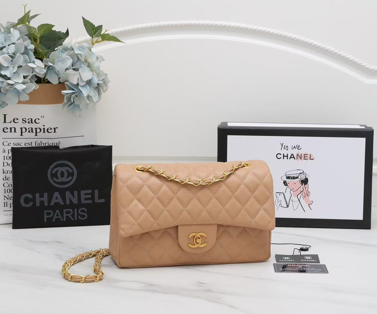 Luxusní prošívaná kožená taška přes rameno – nadčasová elegance pro každou příležitost