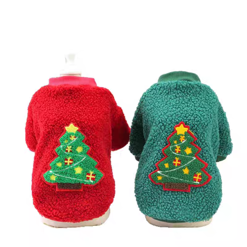 🎄 Set di abiti natalizi per gatti: cappello e sciarpa & Giacca pelosa