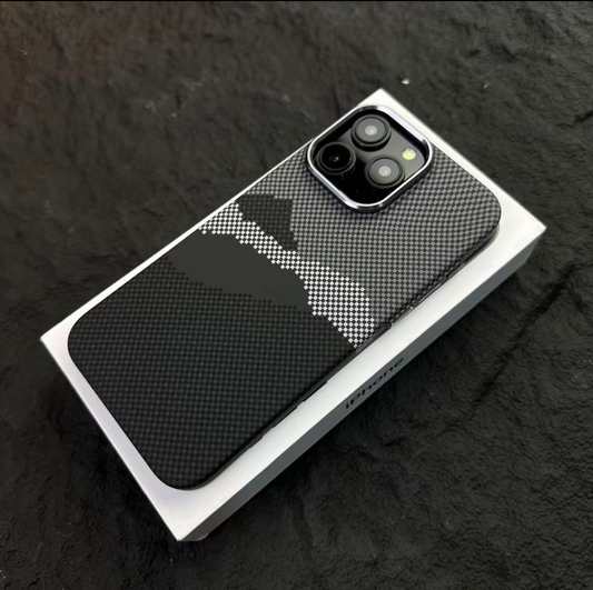 Funda para teléfono compatible con MagSafe con diseño de píxeles abstractos