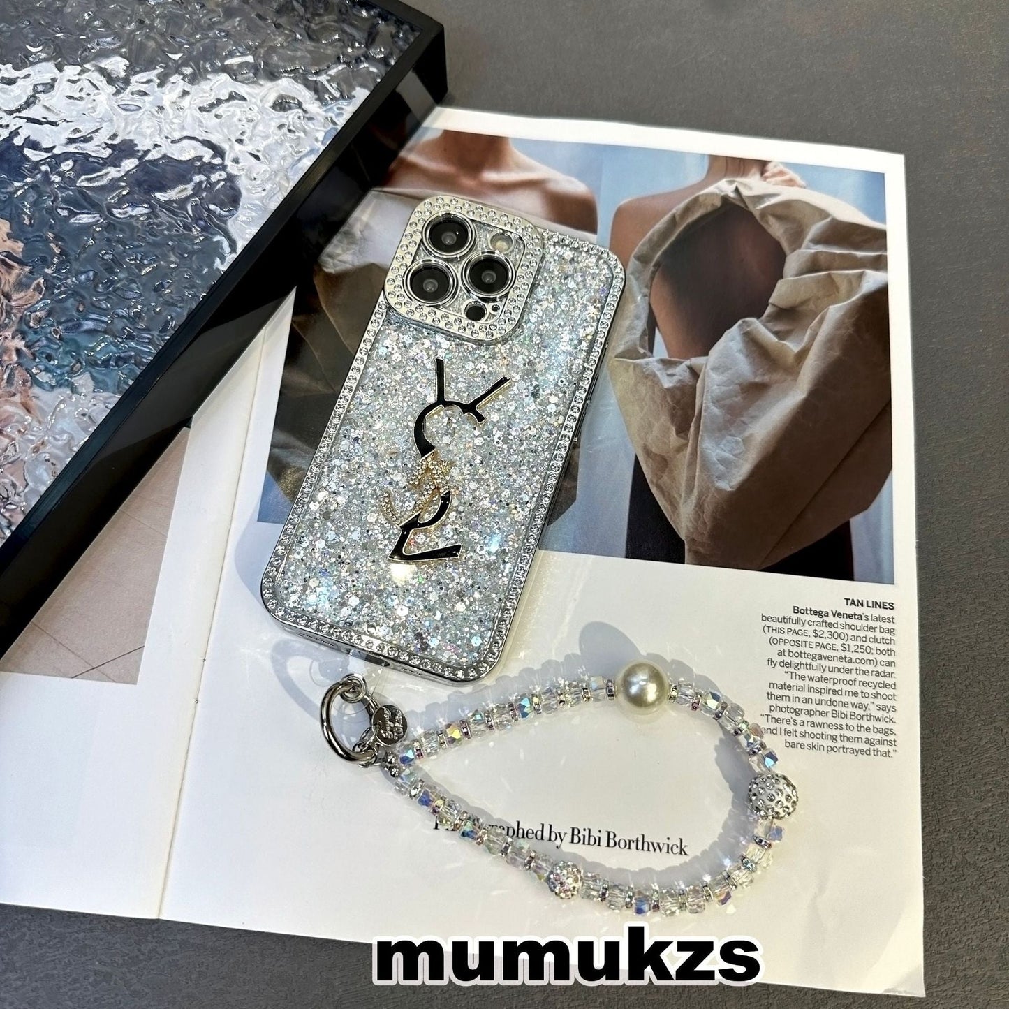 Luxury Glitter Holographic Y - S - Θήκη iPhone εμπνευσμένη από L – Έκδοση Diamond Shine