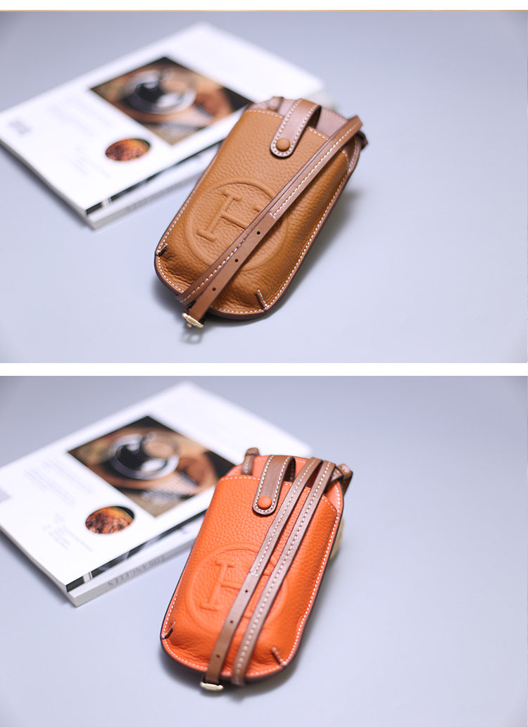 Minimal Leather Phone Bag — Carry Light, Move Free