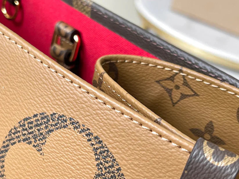 Borsa tote di lusso in pelle monogramma