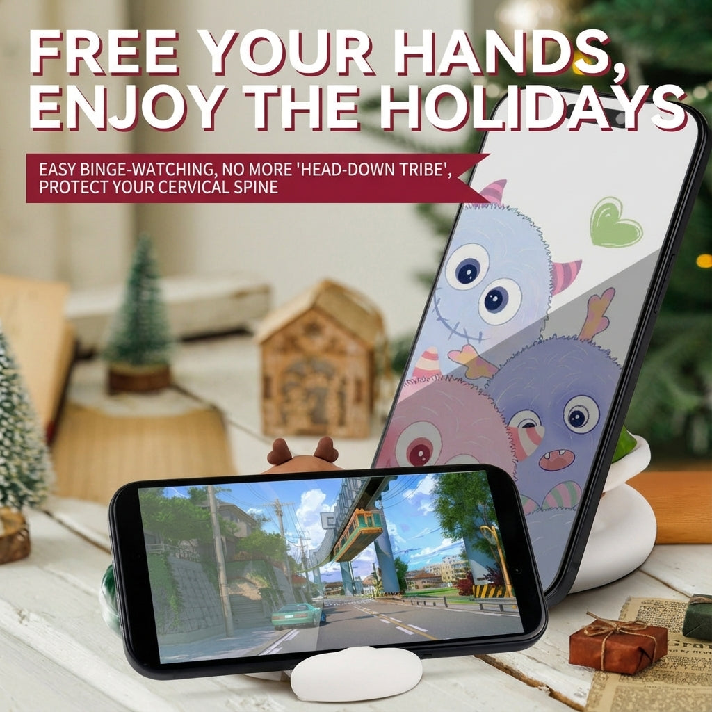 🎄 Holiday Desk Buddy – Supporto per telefono della serie natalizia