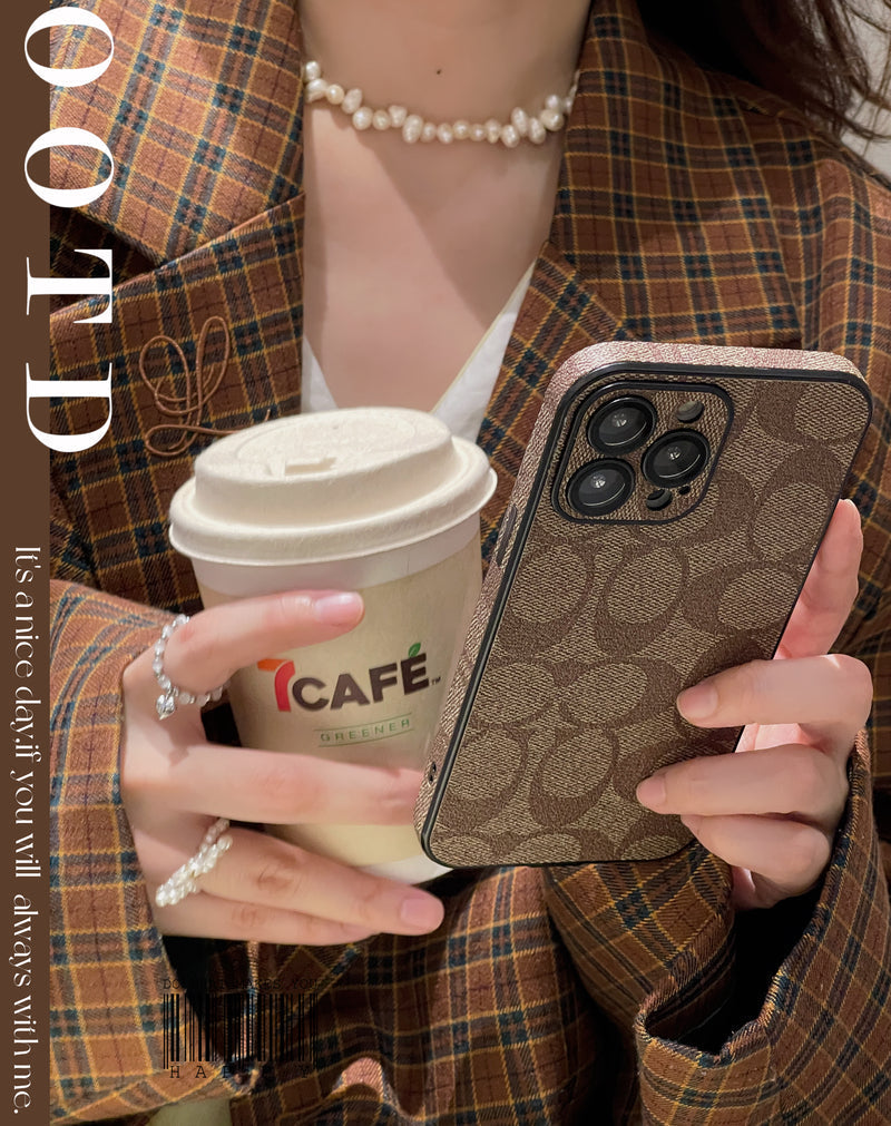 Klassisk iPhone-deksel Kaffe -QB240402