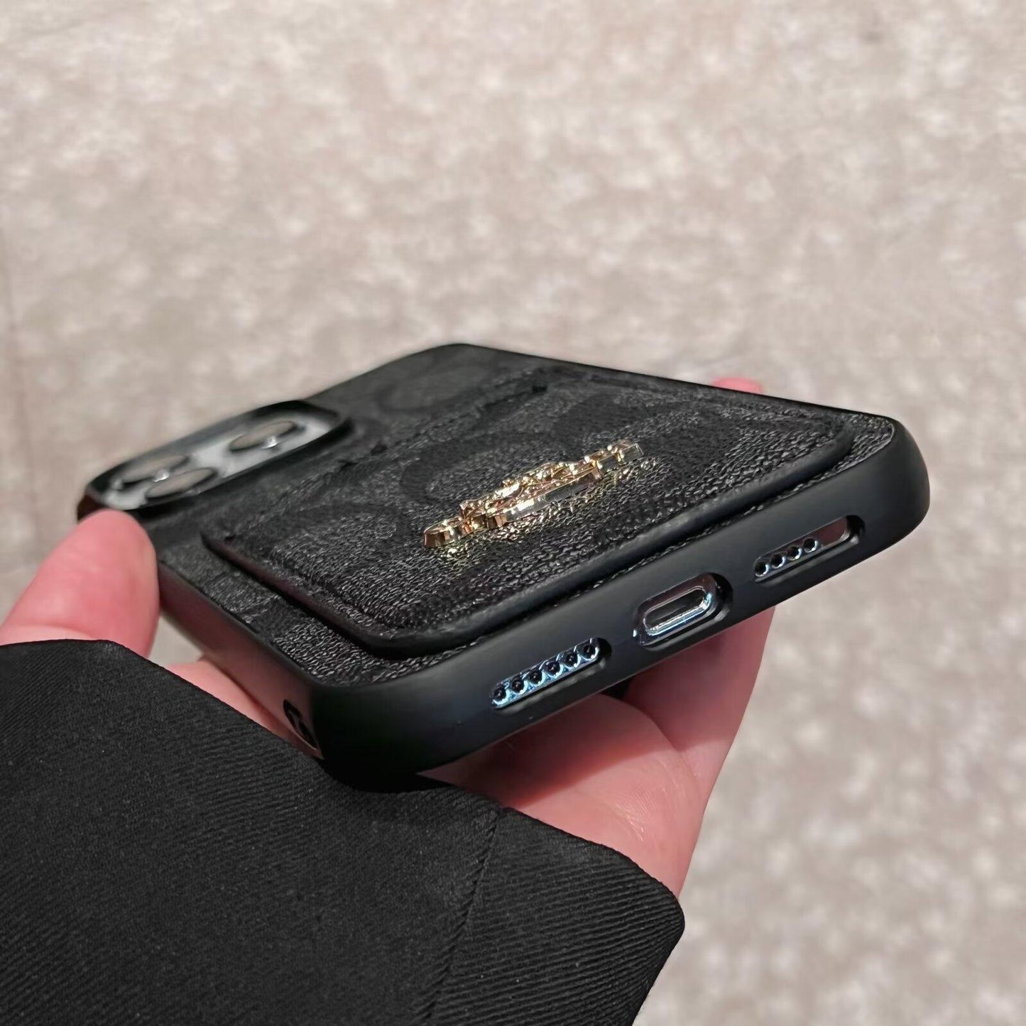 Mála Cárta Clasaiceach Cás iPhone Leathar