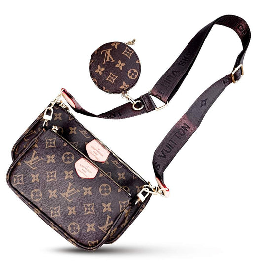 탈착식 스트랩이 포함된 Allure 3-in-1 럭셔리 휴대폰 케이스