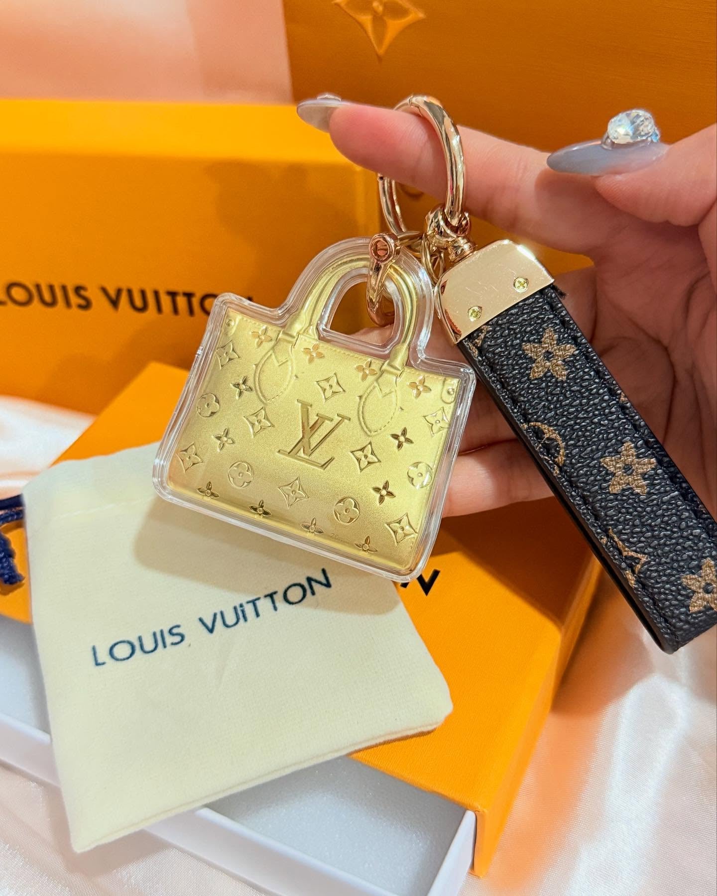 Keychain Gold Mini Bag