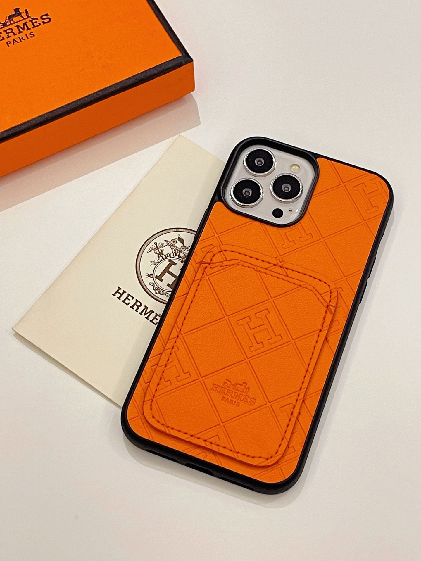 H kožni držač za kartice iPhone Case