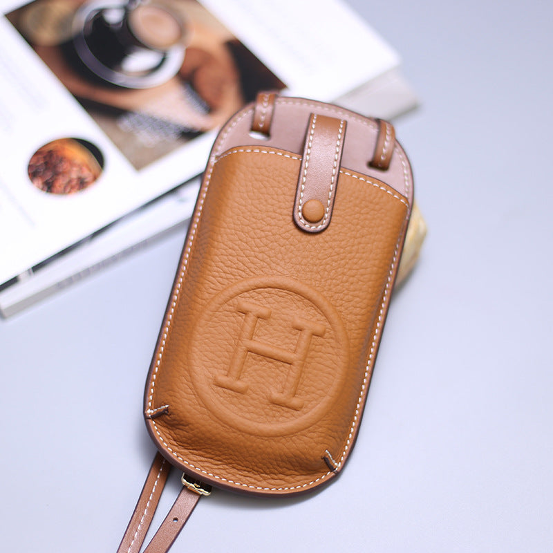 Minimal Leather Phone Bag — Carry Light, Move Free