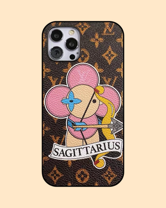 Funda para iPhone pintada con amor de Sagitario hecha a medida
