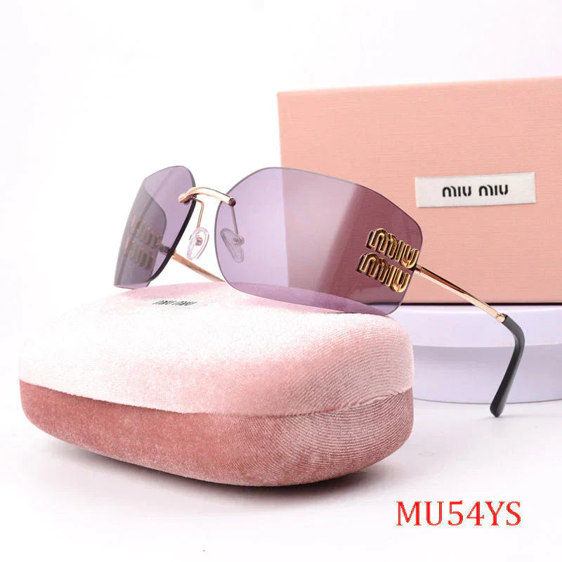 Occhiali da sole senza montatura alla moda