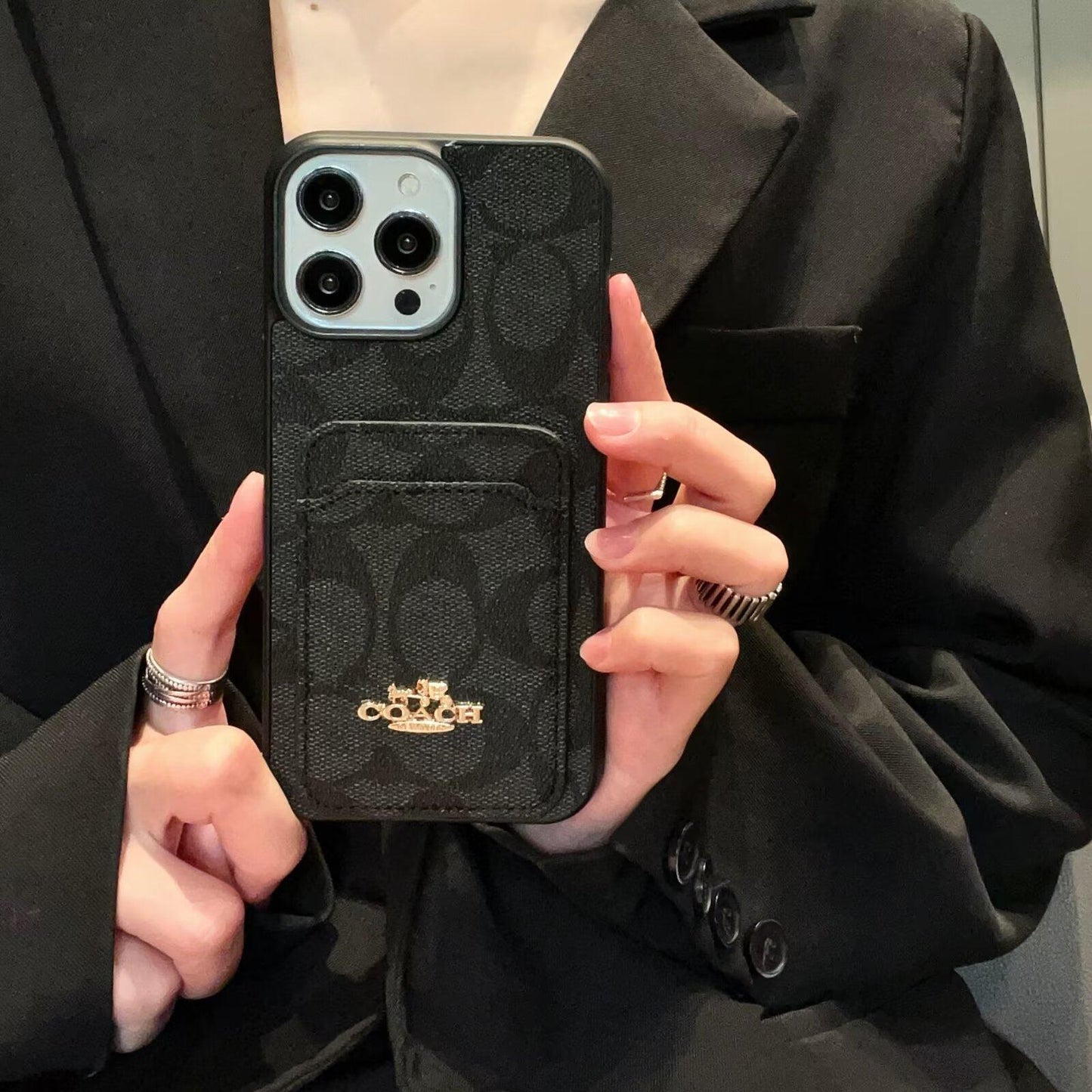 Mála Cárta Clasaiceach Cás iPhone Leathar