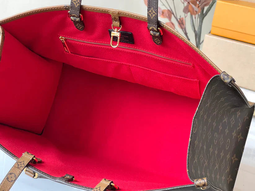 Borsa tote di lusso in pelle monogramma