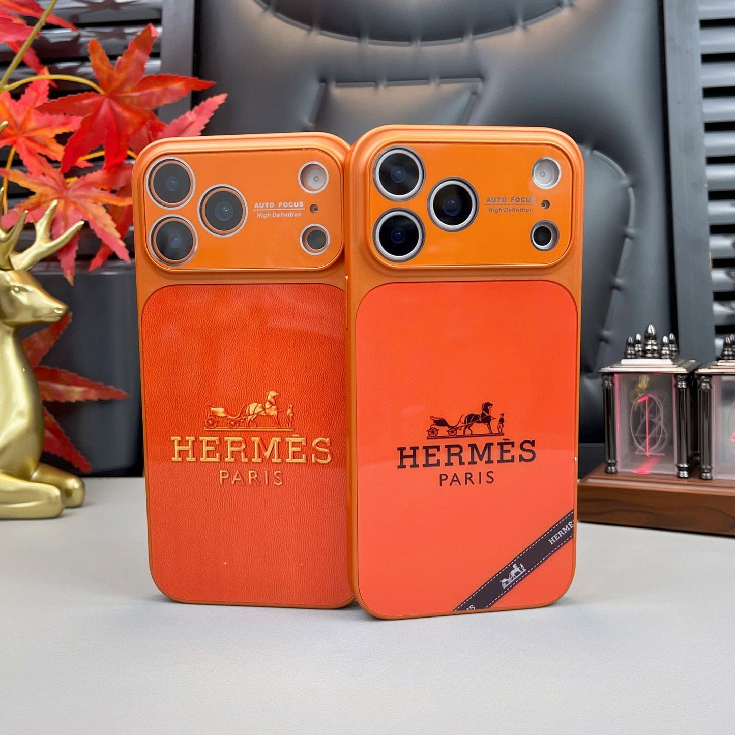 H Luxury Orange Series iPhone Case