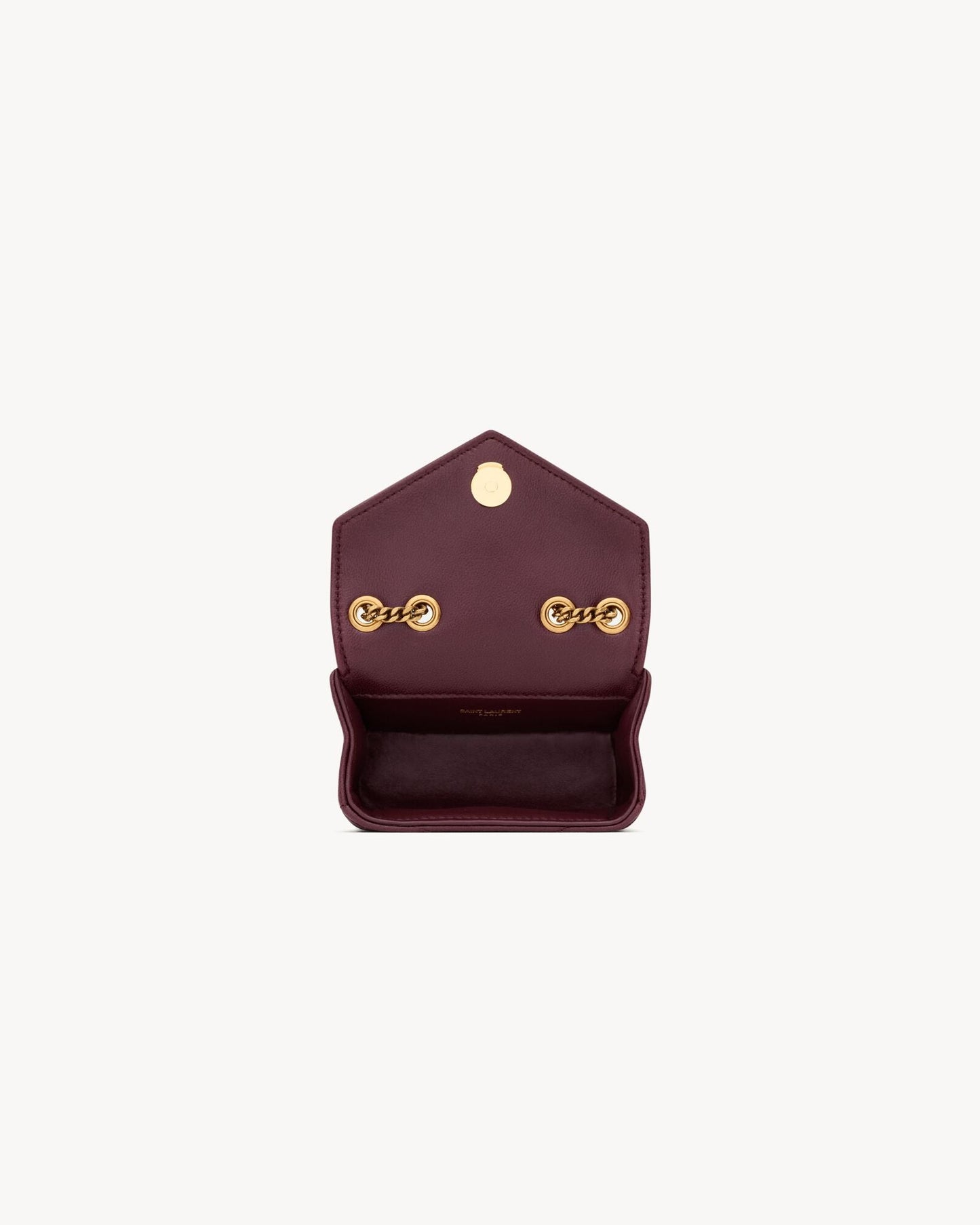 Portafoglio per borsa regolabile con mini catena in pelle L-Y