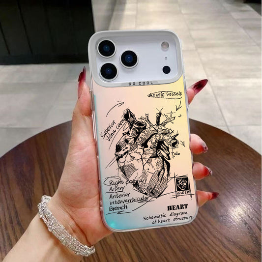 Anatomical Heart Sketch Phone Case — Where Science Meets Emotion