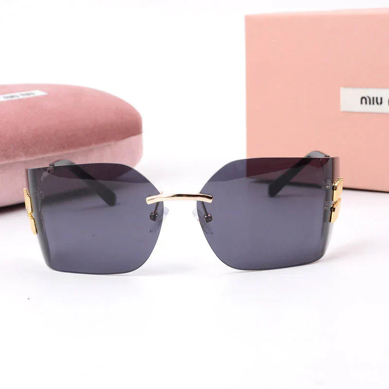Occhiali da sole senza montatura alla moda