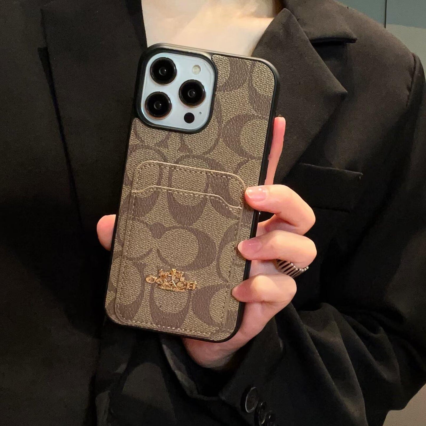 Mála Cárta Clasaiceach Cás iPhone Leathar