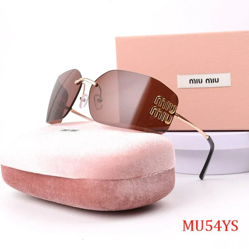 Occhiali da sole senza montatura alla moda