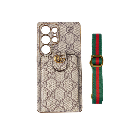 Premium Pattern Crossbody Phone Case med aftagelig rem