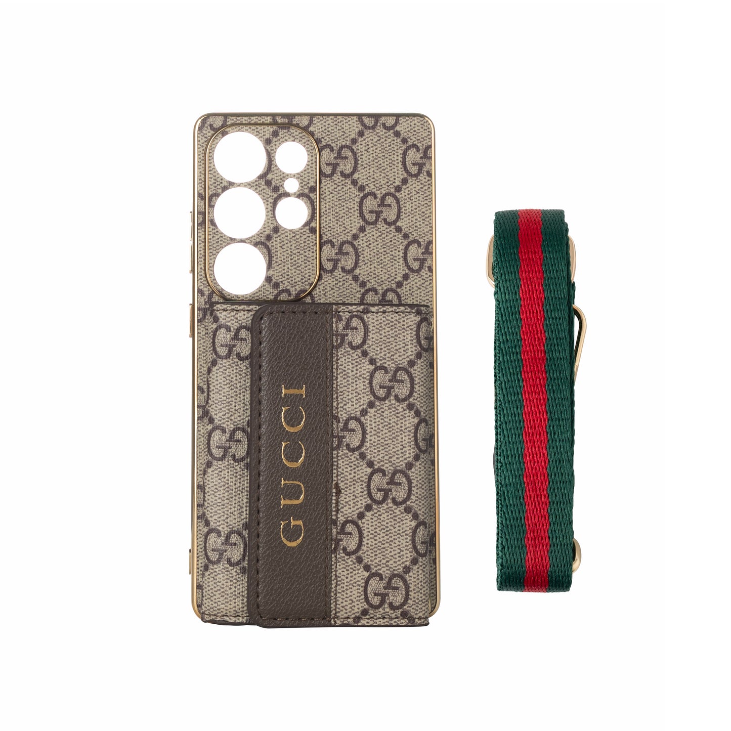 Advanced Leather Samsung Phone Case with Wallet and Strap W.