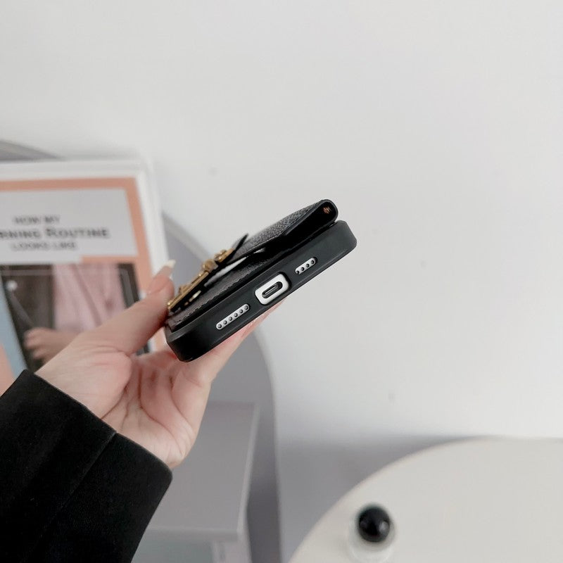 Cás iPhone Slabhra Sealbhóir Cárta Só