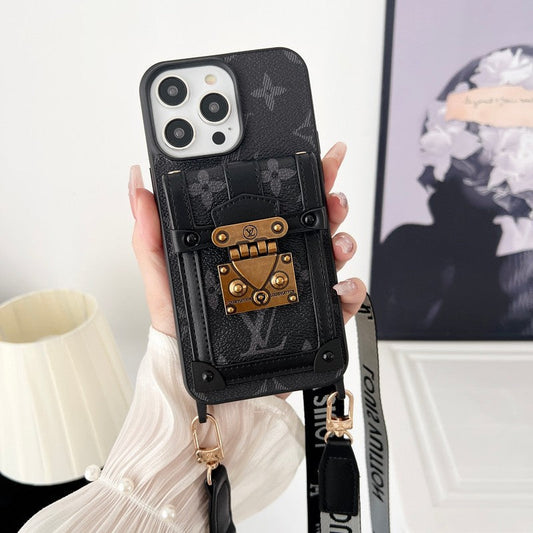 حافظة iPhone فاخرة باللون الأسود  &  باللون الأبيض