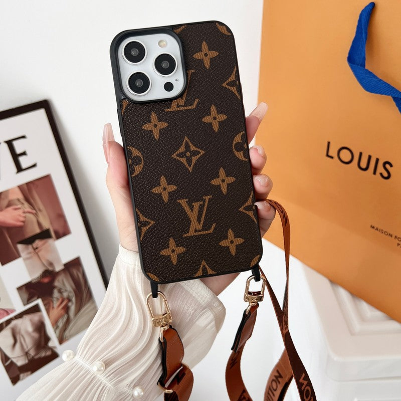 Cás iPhone Só Crossbody Brown