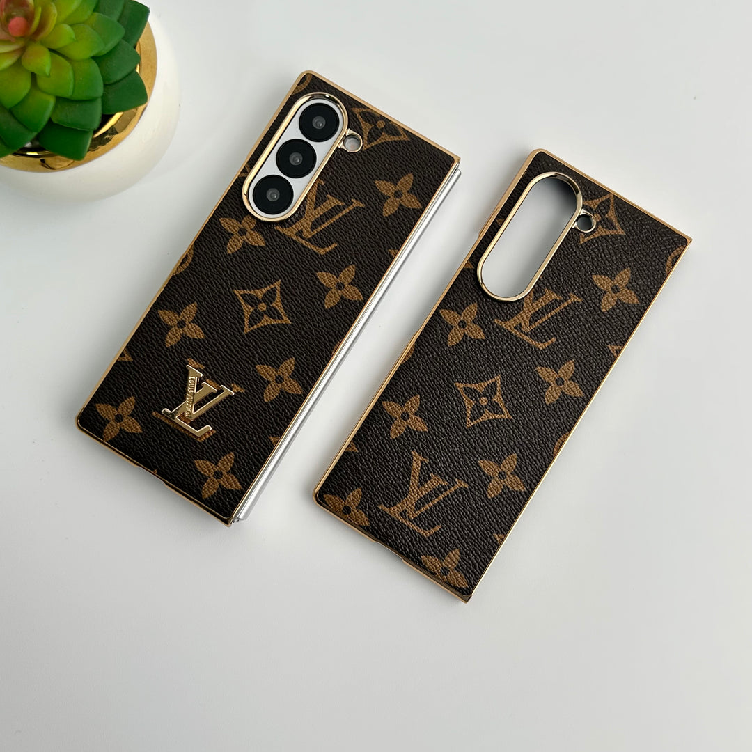 Samsung Galaxy Z Fold 6 luksus forgyldt læderetui