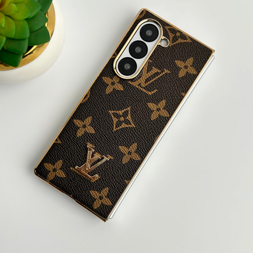 Samsung Galaxy Z Fold 6 luksus forgyldt læderetui