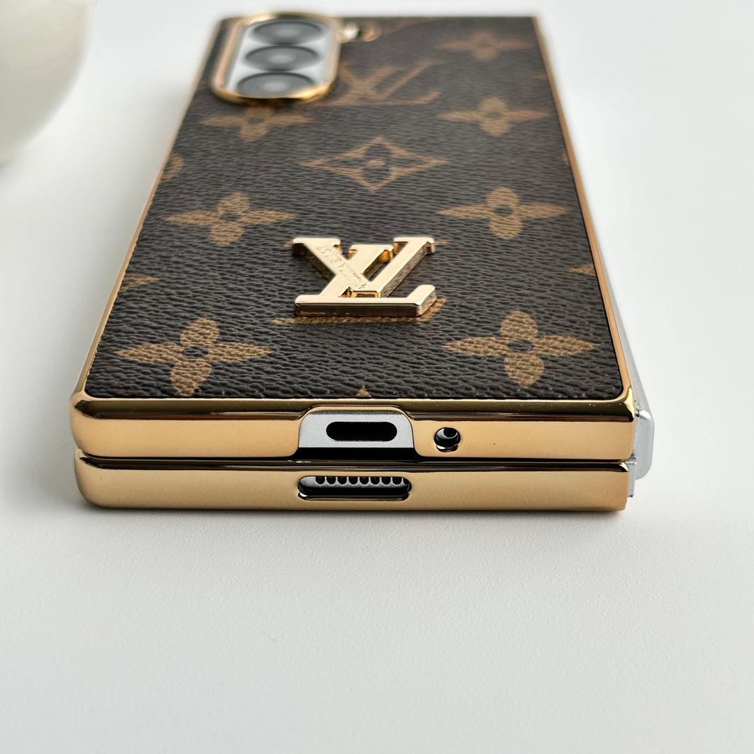 Samsung Galaxy Z Fold 6 luksus forgyldt læderetui